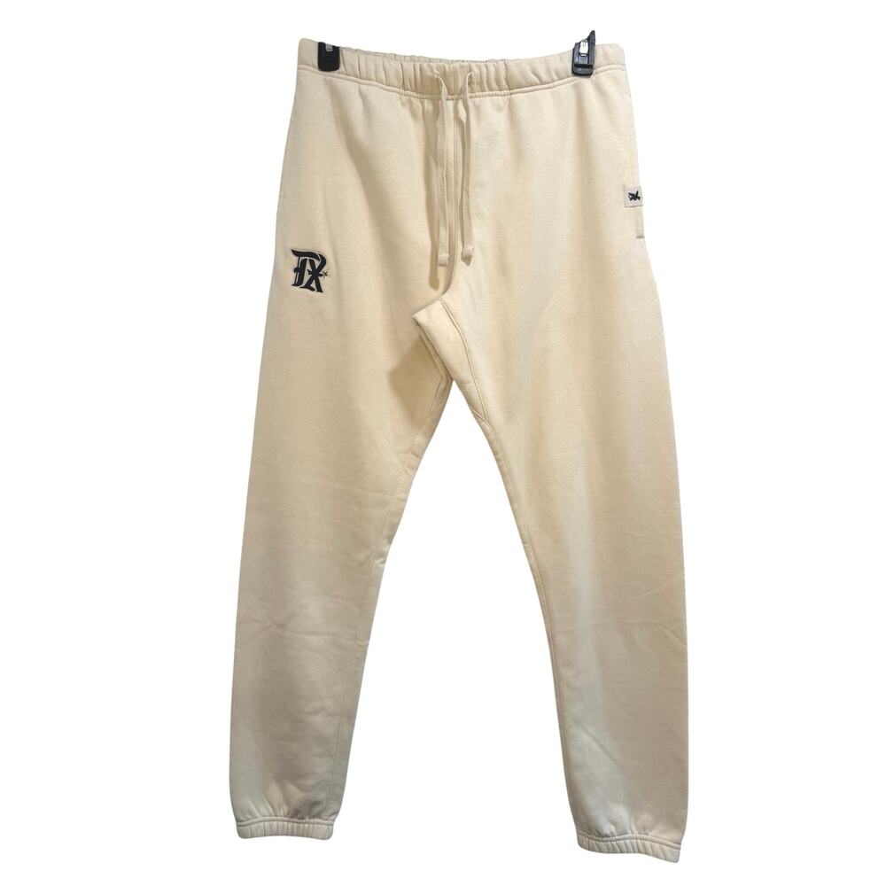 Texas Rangers Circuit Premium Fleece Jogger Sweatpants Cream Men’s Large NWT